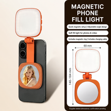 Orange Magnetic Phone Fill Light with English product details